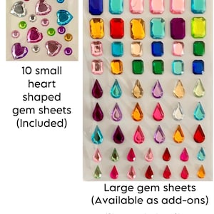 Princess Crown Craft Kit - Rainbow – 12 Foam Crowns with Self-Adhesive Gems & Pre-Attached Elastic | Princess Party Activity image 6