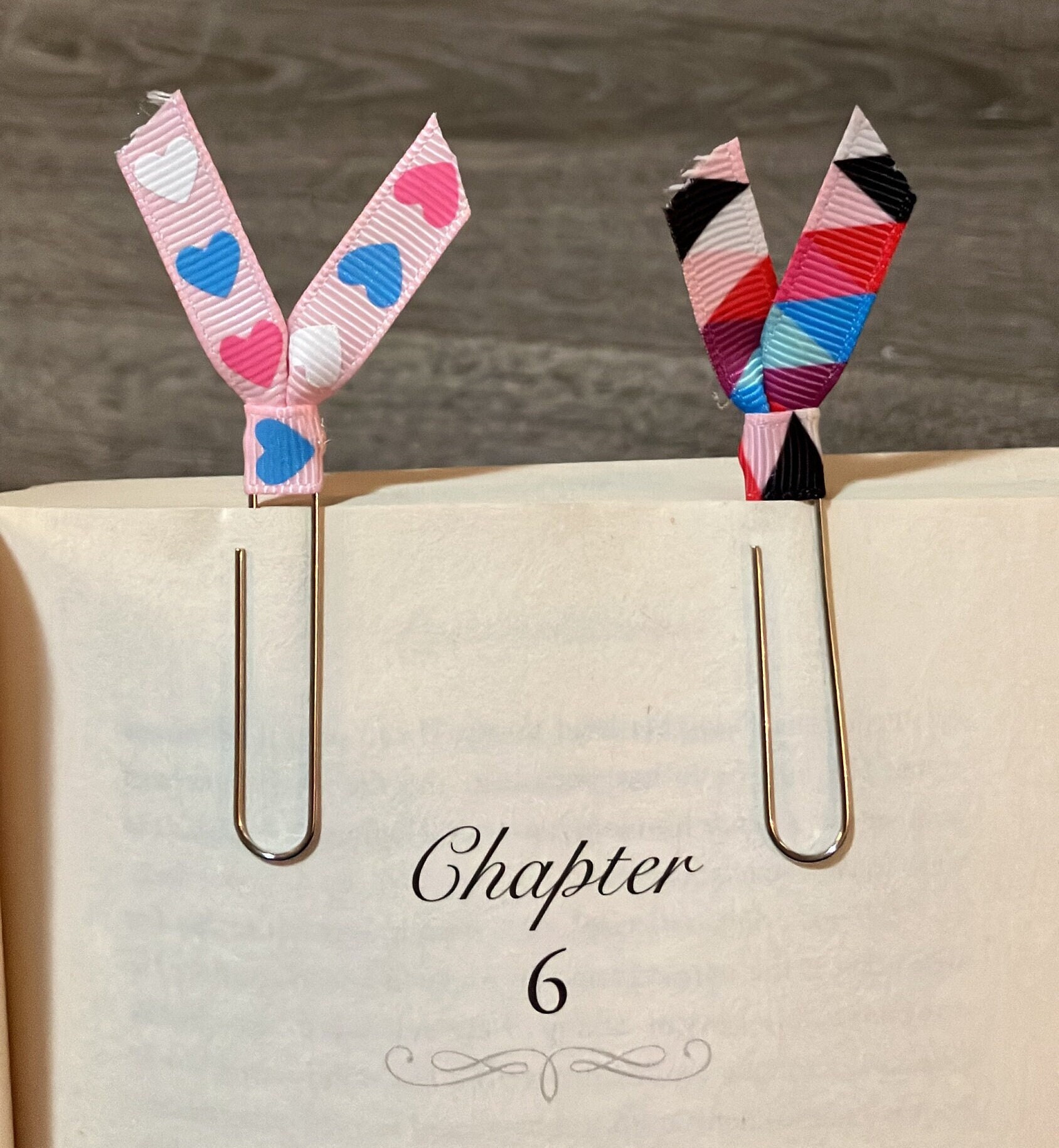 Ribbon Paperclip, Teacher Gift, Bookmark, Planner, Journaling, Bible, Page Clips, Ribbon Bookmark, Bible Clip, Decorative Paperclips