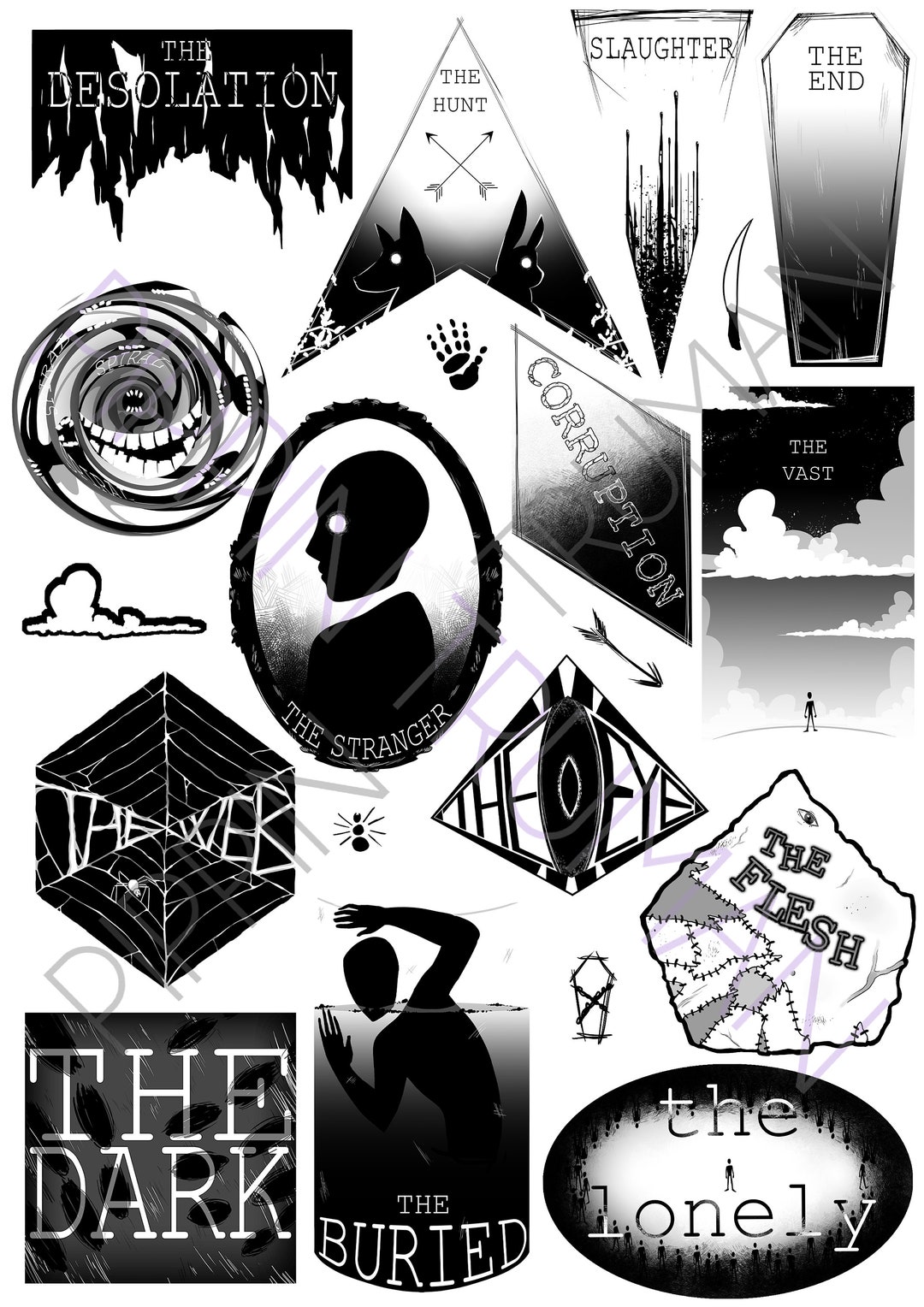 The Magnus Archives Avatars of Fear Sticker Sheet - Etsy