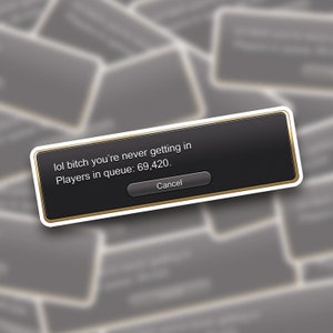 FFXIV | File d'attente moqueuse Sticker