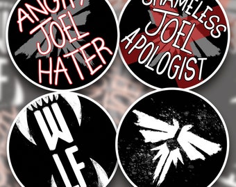 Broches Métal Jeu Vidéo 4 Broches The Last Of Us - Badges Métal Ellie - Cosplay Et Décoration Sac Collection Fan TLOU