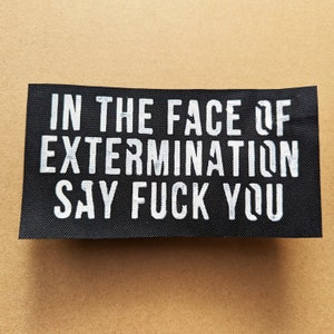 In the Face of Extermination | Gerard Way Patch
