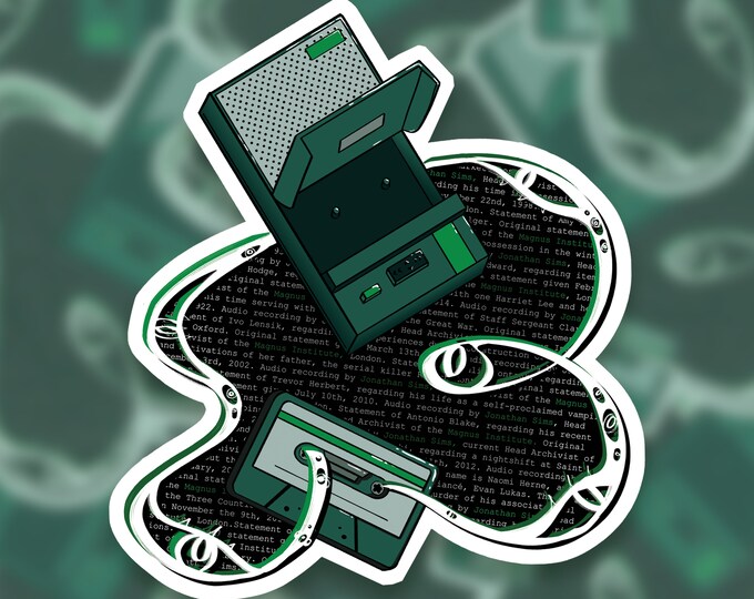 The Magnus Archives Tape Recorder Sticker Etsy