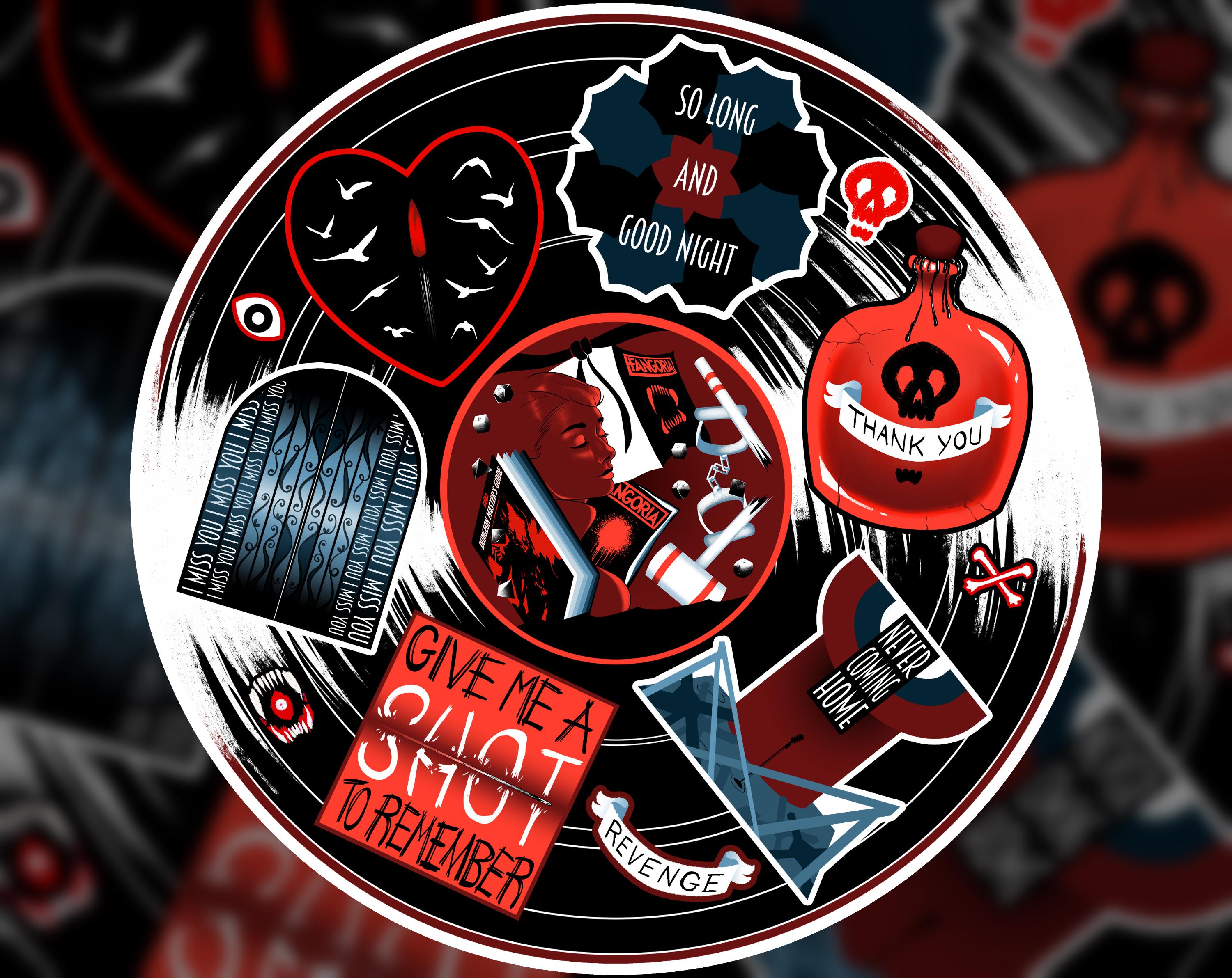 My Chemical Romance- Three Cheers for Sweet Revenge Sticker Sheet