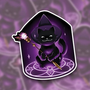 FFXIV | Black Mage Cat Sticker