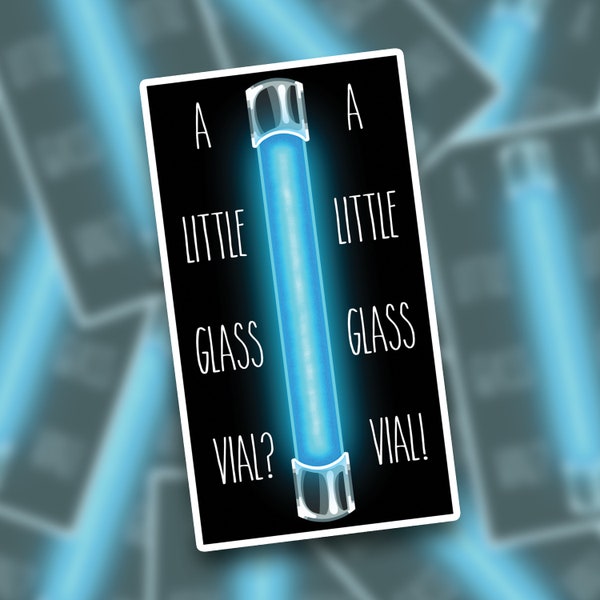 Repo! The Genetic Opera | Little Glass Vial Sticker