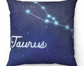 Taurus Zodiac Throw Pillow