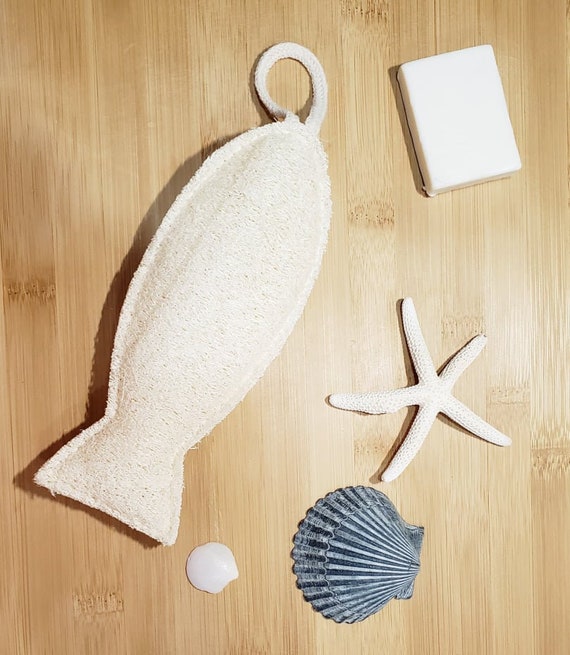 Natürliche Luffa-Schwämme 4er Pack - Biologisch Abbaubare Badeschwämme Für Peeling & Körperpflege (ca. 30,5 Cm)