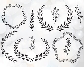 Download Laurel Svg Vector Etsy
