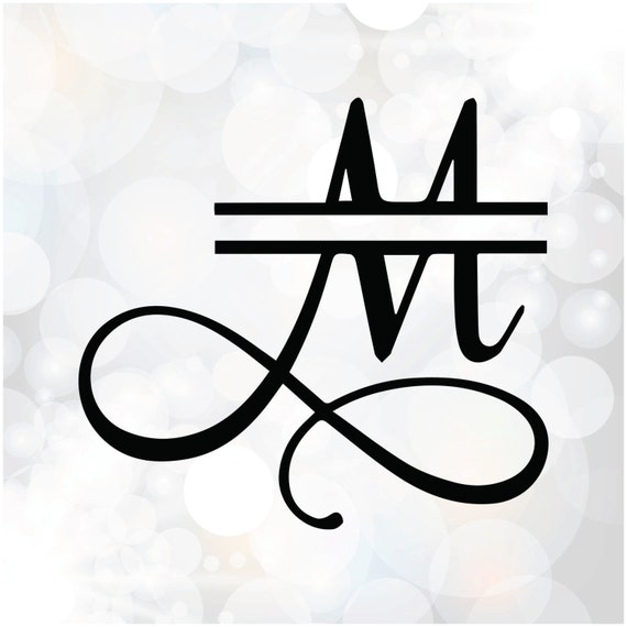Download Split Monogram Font Alphabet Samantha Font Split letters ...