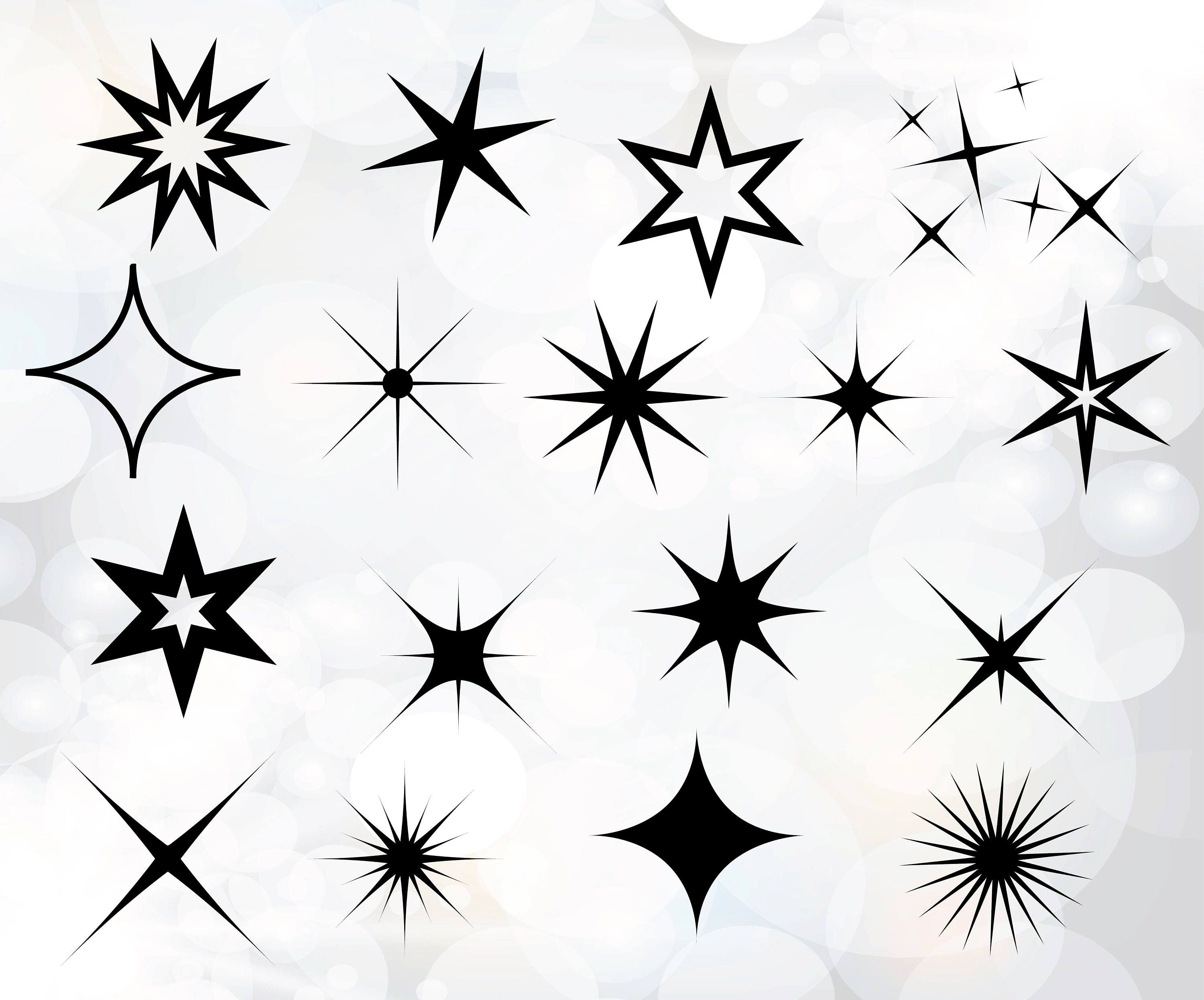 Download Shine svg Sparkle cut files sparkles SVG DXF Digital | Etsy