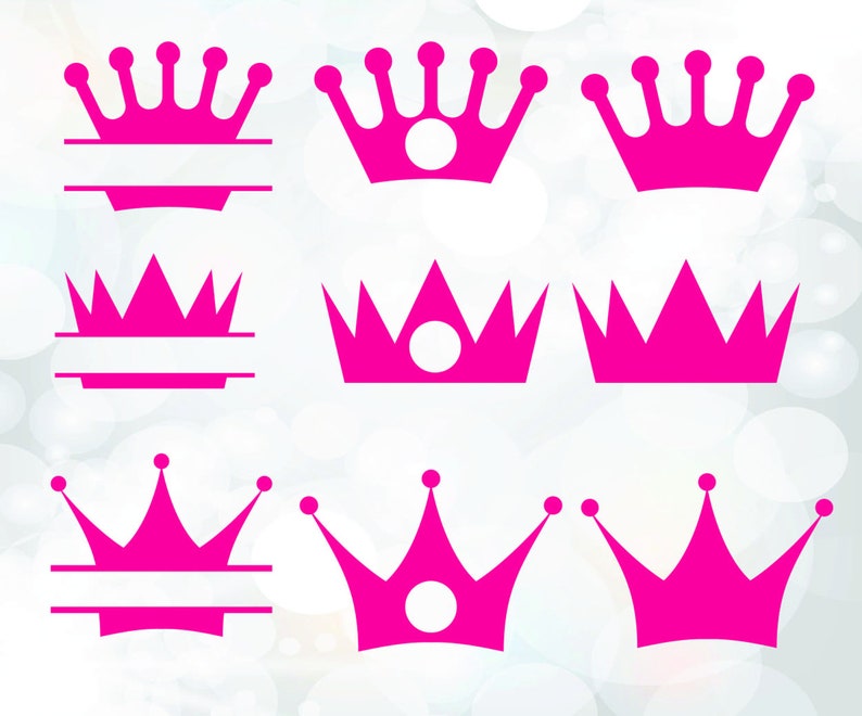 Download Crown monogram frames crown clip art digital download ...