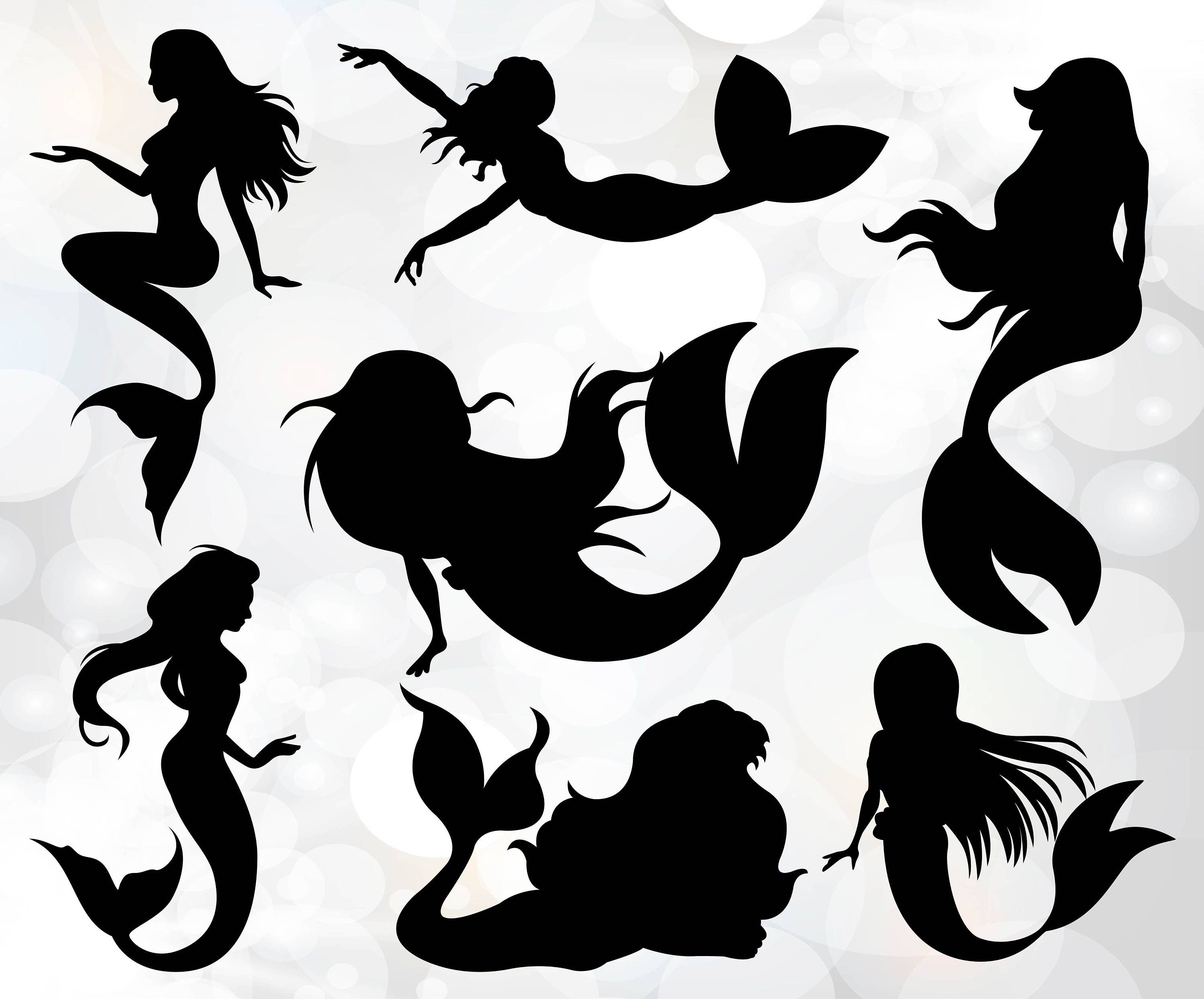 Free Free 90 Silhouette Svg Mermaid Clipart SVG PNG EPS DXF File