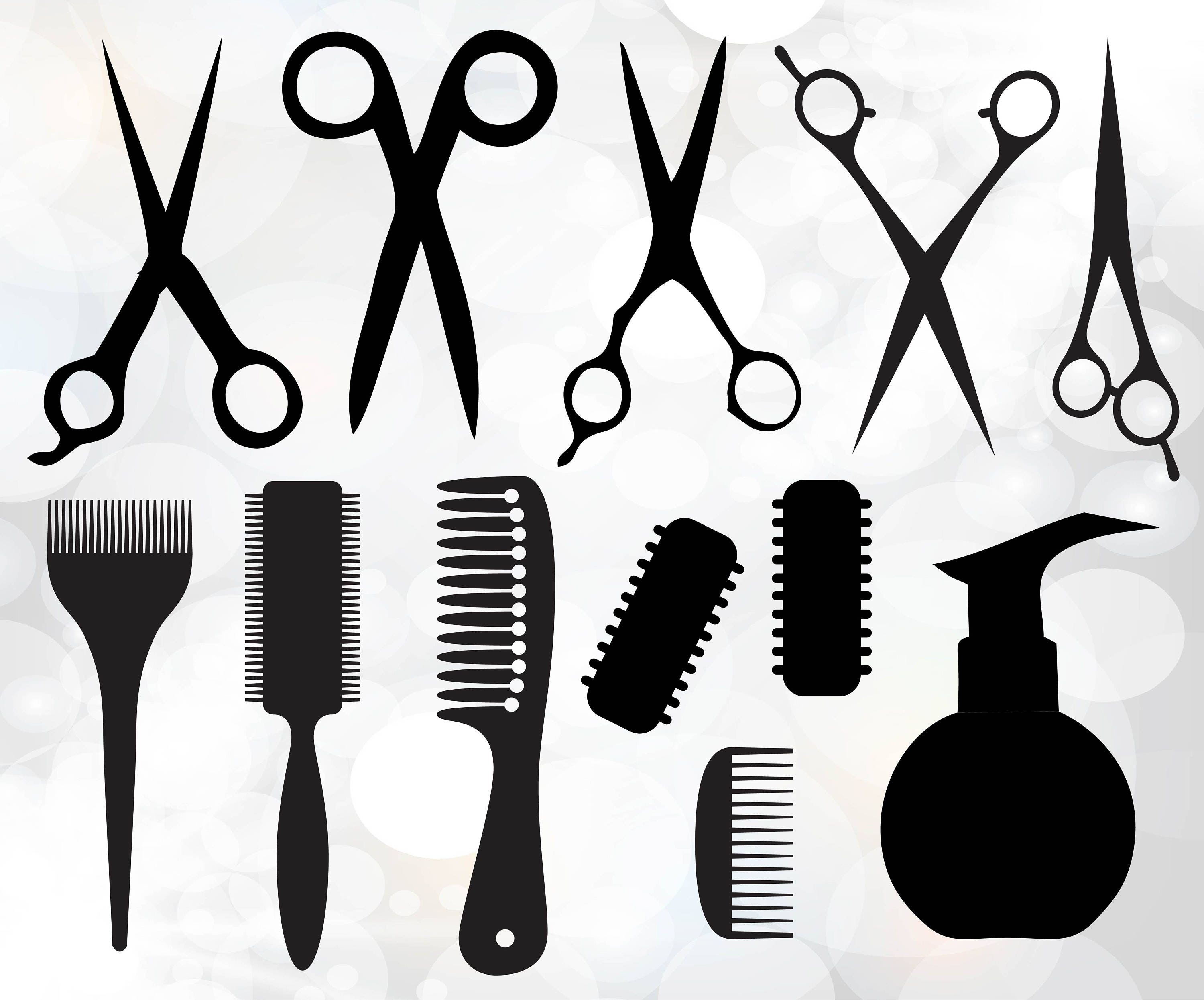 Download Hairdresser Svg Hairdresser Clipart Barber Salon Digital Etsy