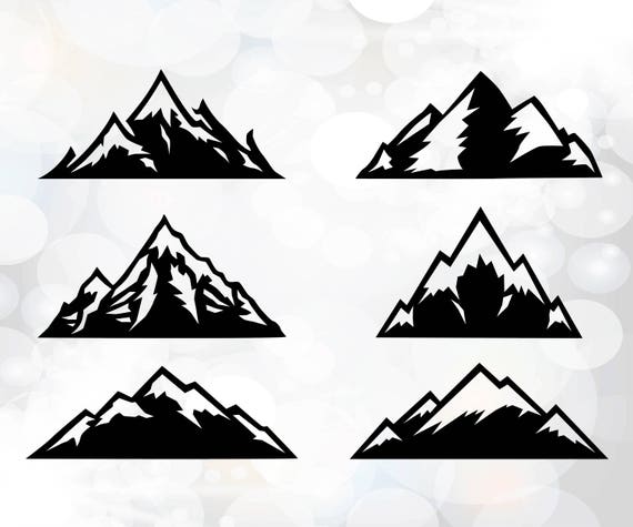 Download Mountain Svg Mountain Clipart Silhouette Cut Files Etsy