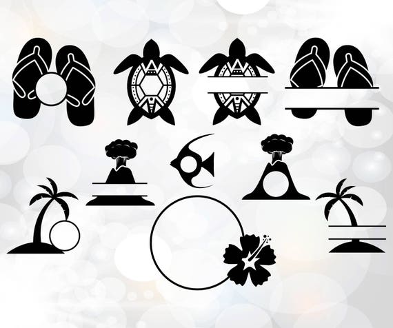 Hawaii Svg Vacation Hawaii State Usa Svg Hawaii Monogram Etsy