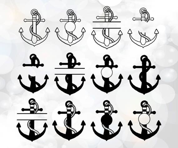 Download Anchor Svg Cut Files Anchor Monogram Svg Cut File Bundle Etsy