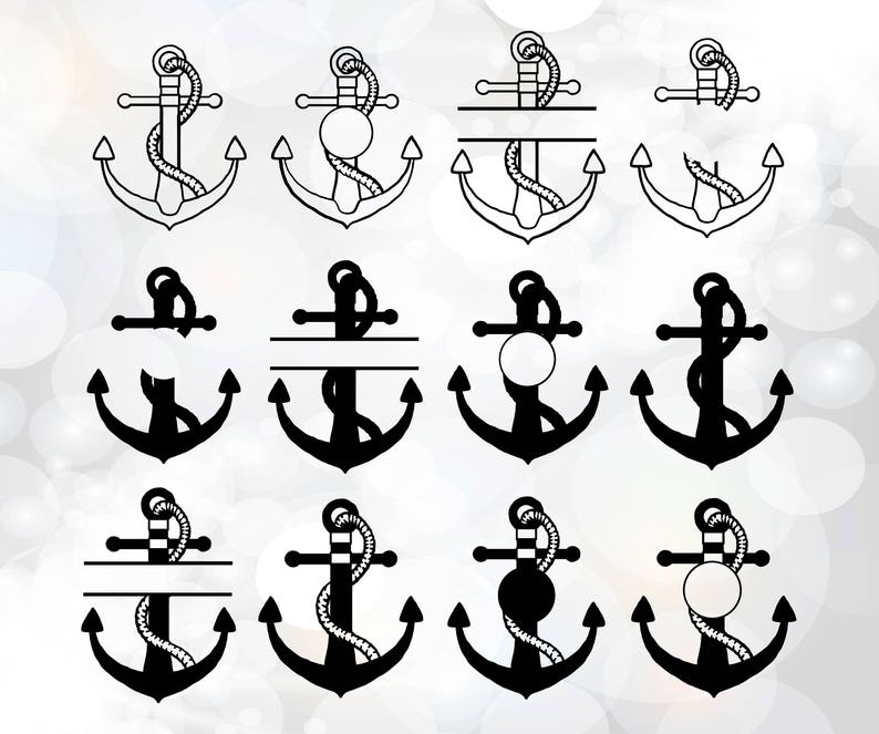 Download Anchor Svg cut files Anchor monogram svg cut file bundle ...