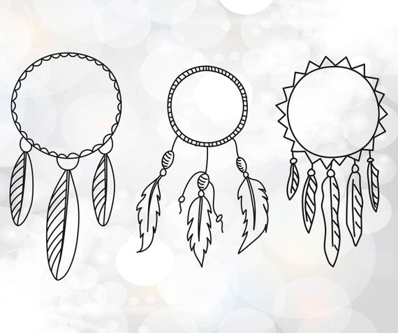 Download Dream Catcher Svg Cut Files Dreamcatcher Monogram Frame Eps Etsy