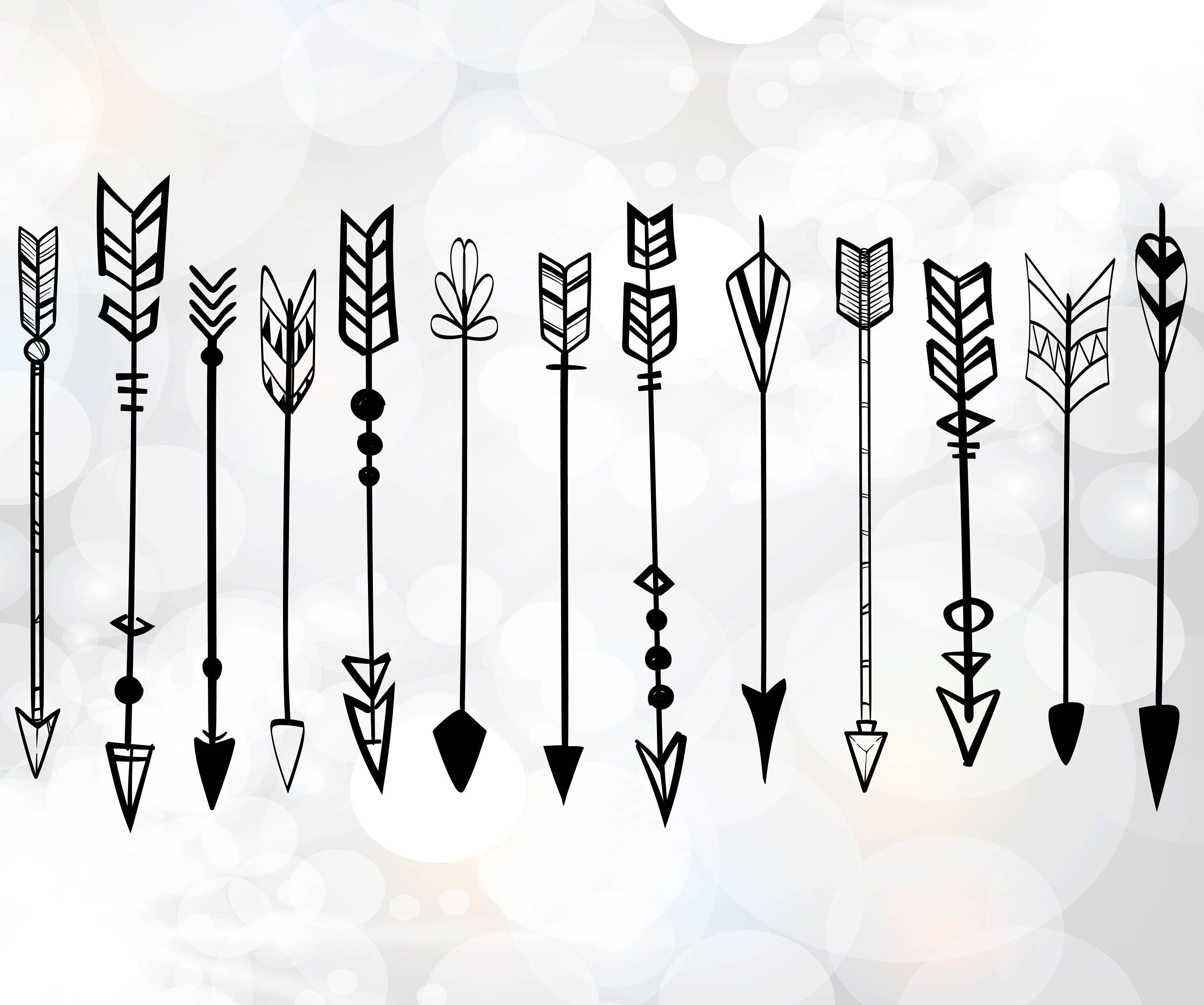 Arrow Svg Clipart Arrow Vector Svg Png Dxf Arrow Svg File Etsy