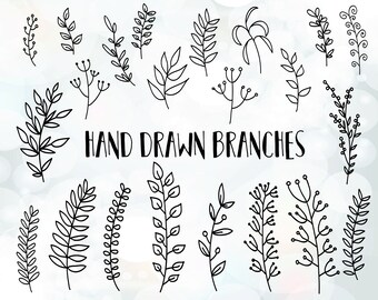 Download Hand drawn branches svg Vines svg Branches svg File