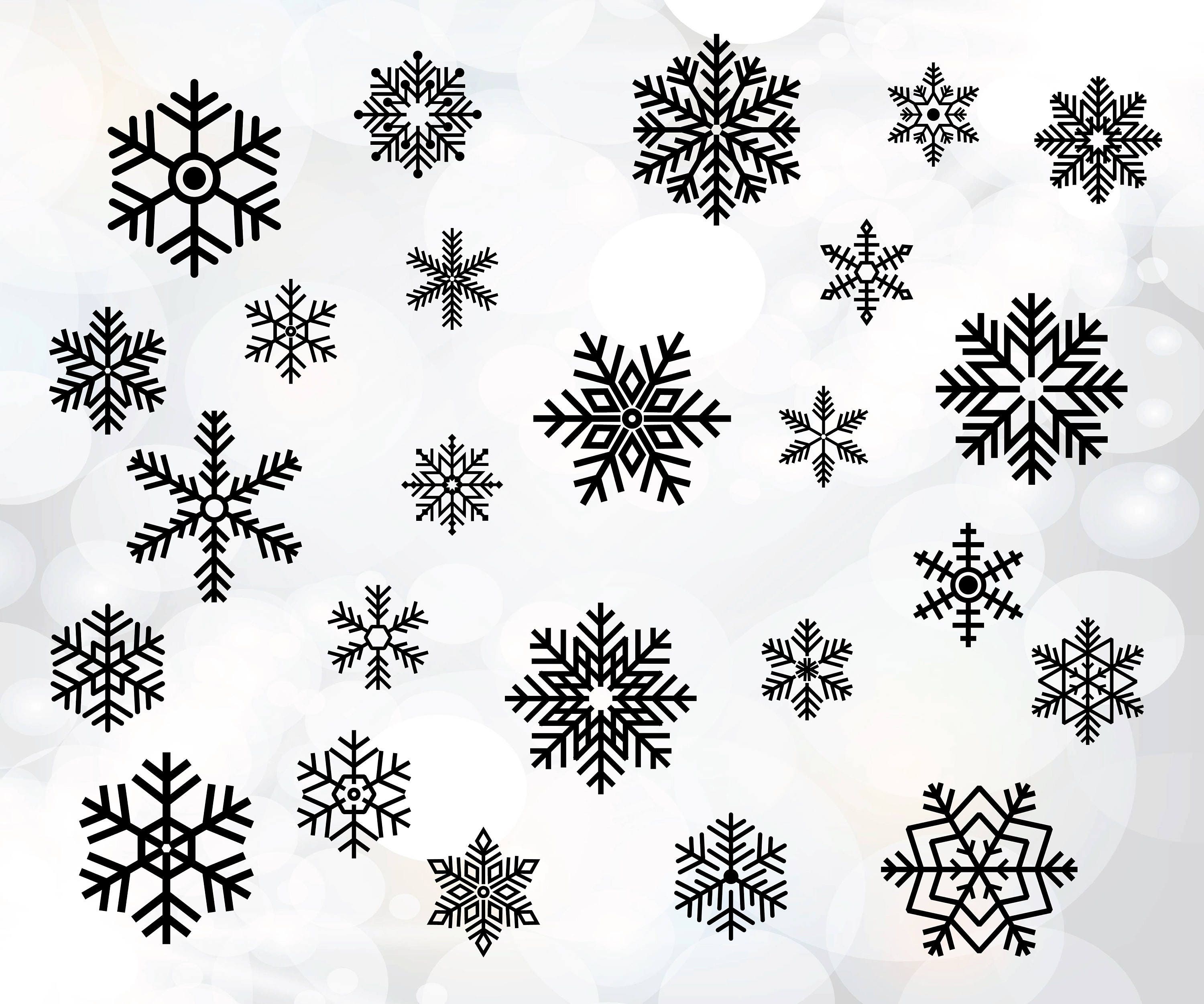 Download Hand drawn snowflake svg file Snowflakes cut file | Etsy