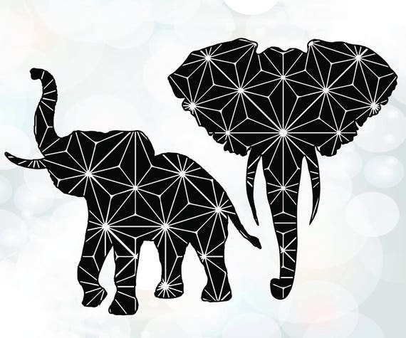 Download Elephants silhouette SVG Elephant SVG for Cricut Animal | Etsy