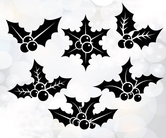Download Free Christmas Holly Svg Christmas Svg Dxf Cut File Instant Etsy SVG DXF Cut File