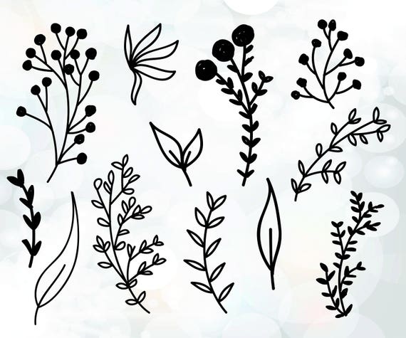 Download Branch Svg Files Plants Branch Vector Flower Decoration Etsy