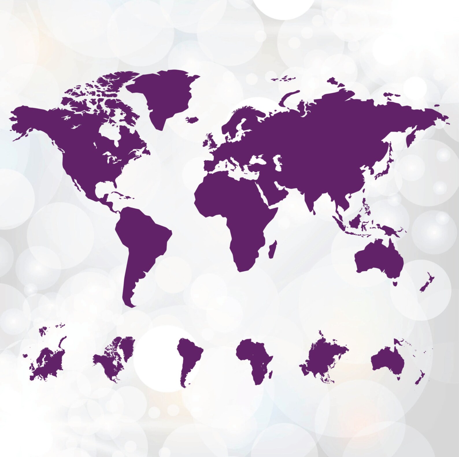 географическая карта вектор. векторная карта мира.