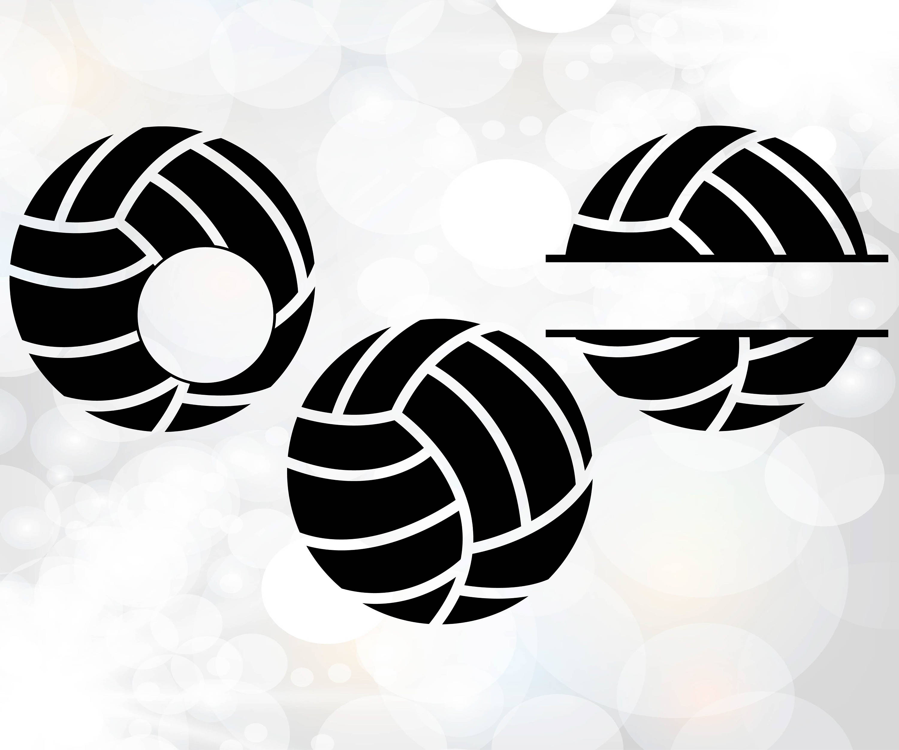 Volley Ball Monogram Svg Volley Ball Svg Volley Monogram Etsy