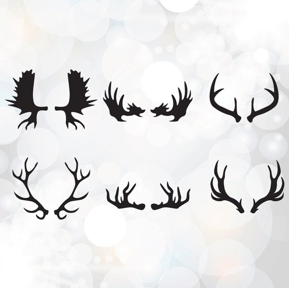 Download Deer Horn Svg Collection Antler Clipart Svg Files For Etsy