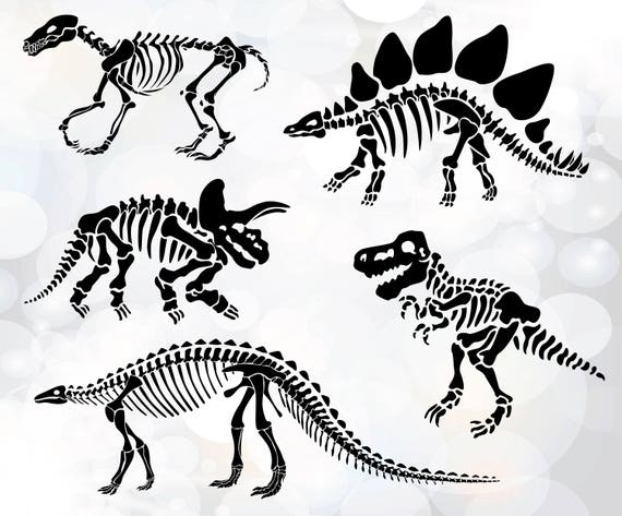 Download Dinosaur Silhouette Templates Paper Vinyl Cut Jurassic Etsy