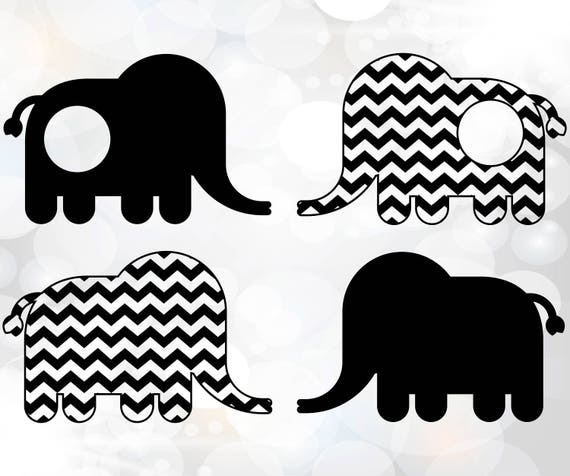Download Elephant Monogram SVG Elephant Monogram SVG Cricut | Etsy