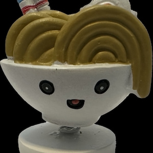 Ramen Noodle Bowl Bobble Head Doll