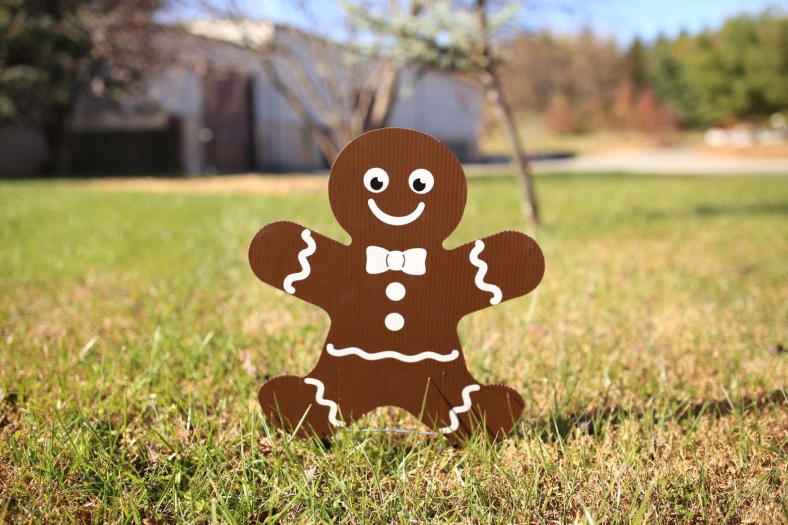 Gingerbread Man Lawn Decor Christmas Yard Signs Etsy