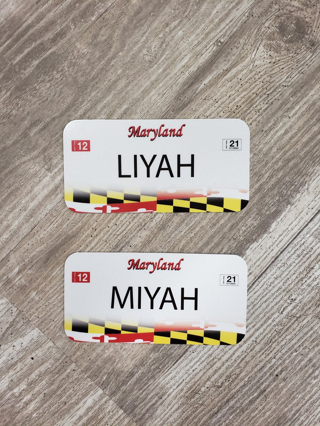 Custom State License Plate Tags - Etsy