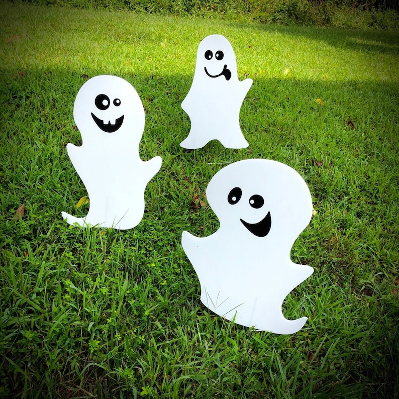 Halloween Ghost Yard Decor Yard Signs Halloween image 0