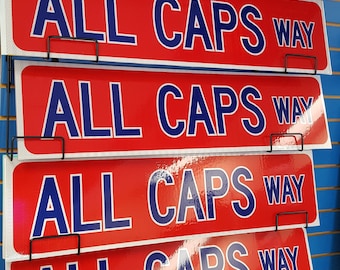 All Caps Way Street Sign  |  Washington Capitals  |  Hockey Street Sign  |  NHL