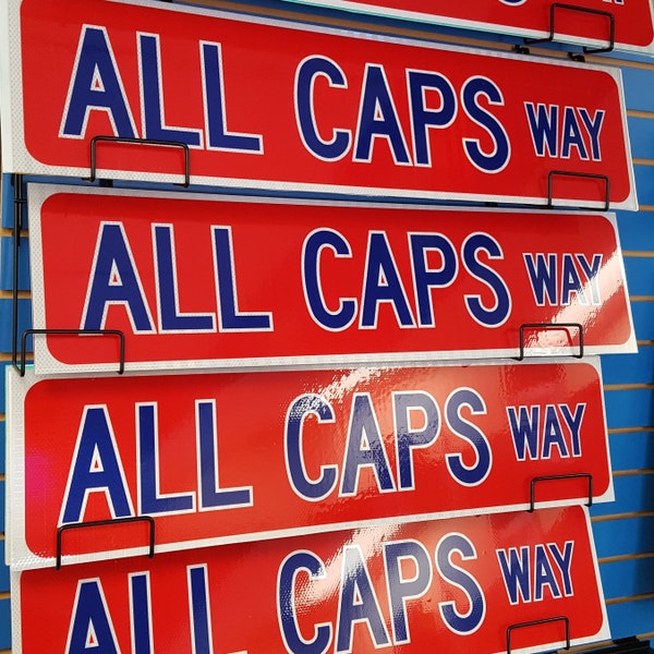 All Caps Way Street Sign  |  Washington Capitals  |  Hockey Street Sign  |  NHL