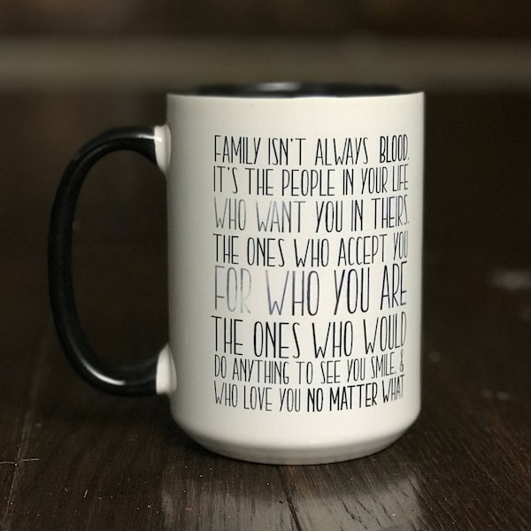 Family Isn't Always Blood // Best Friend Gift // Girl Squad // Bride's Maid Gift