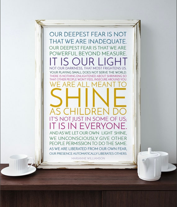 Our Deepest Fear By Marianne Williamson