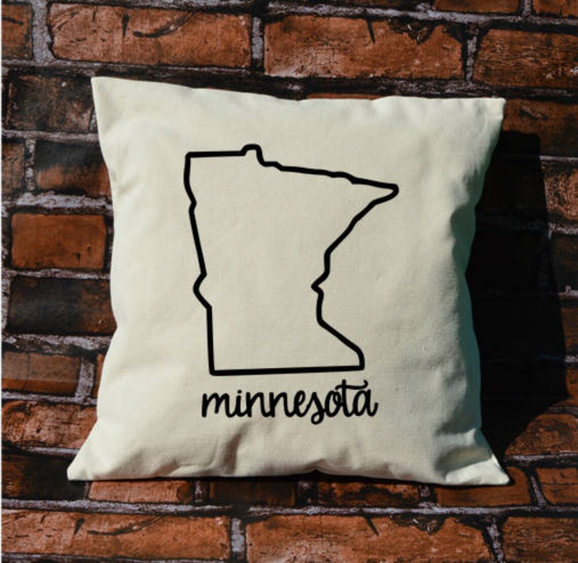 Minnesota pillow pillow gift Minnesota gift decorative Etsy