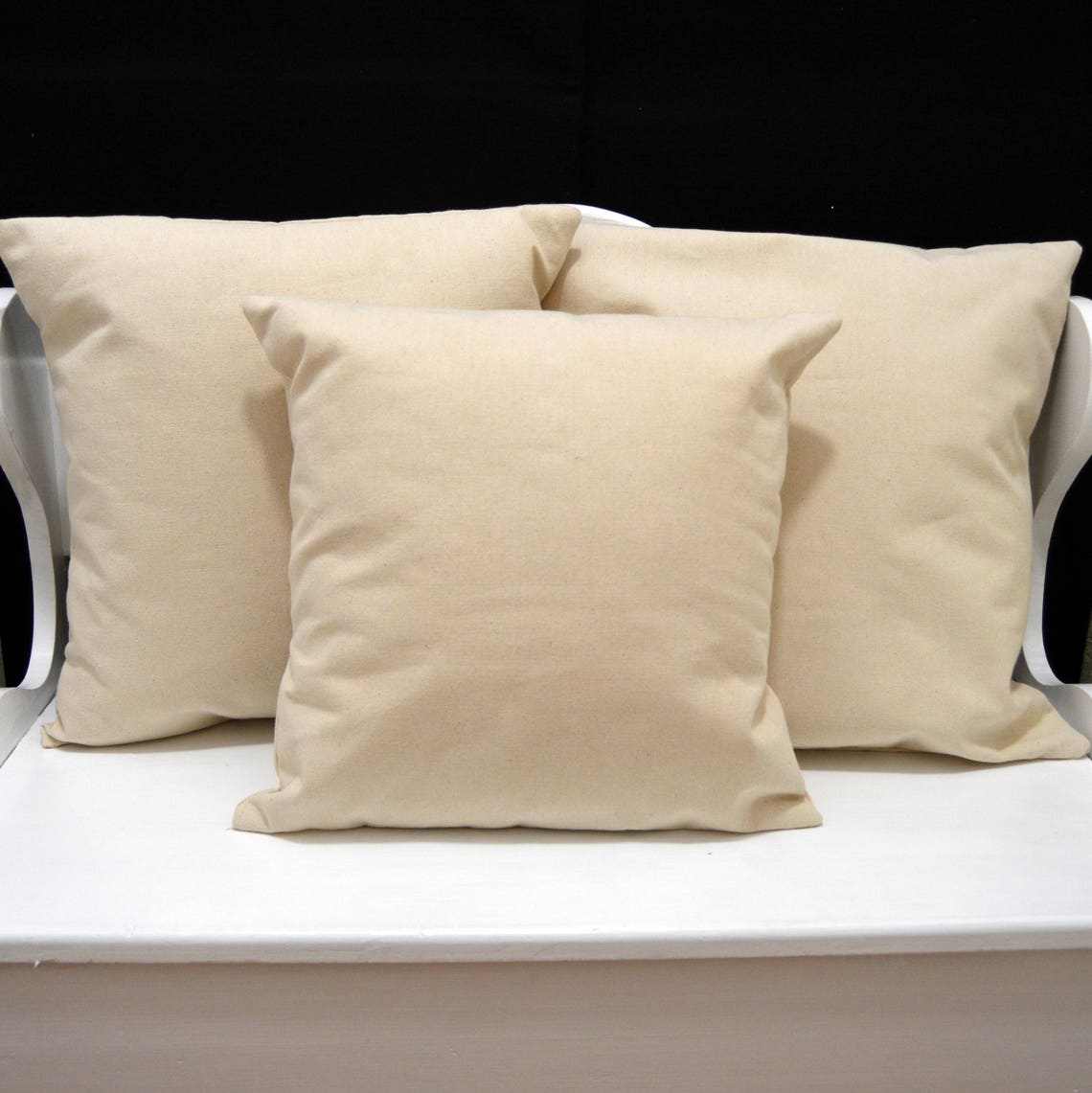 Blank Canvas Pillow Cover HTV Blank Pillow Cover Natural Etsy