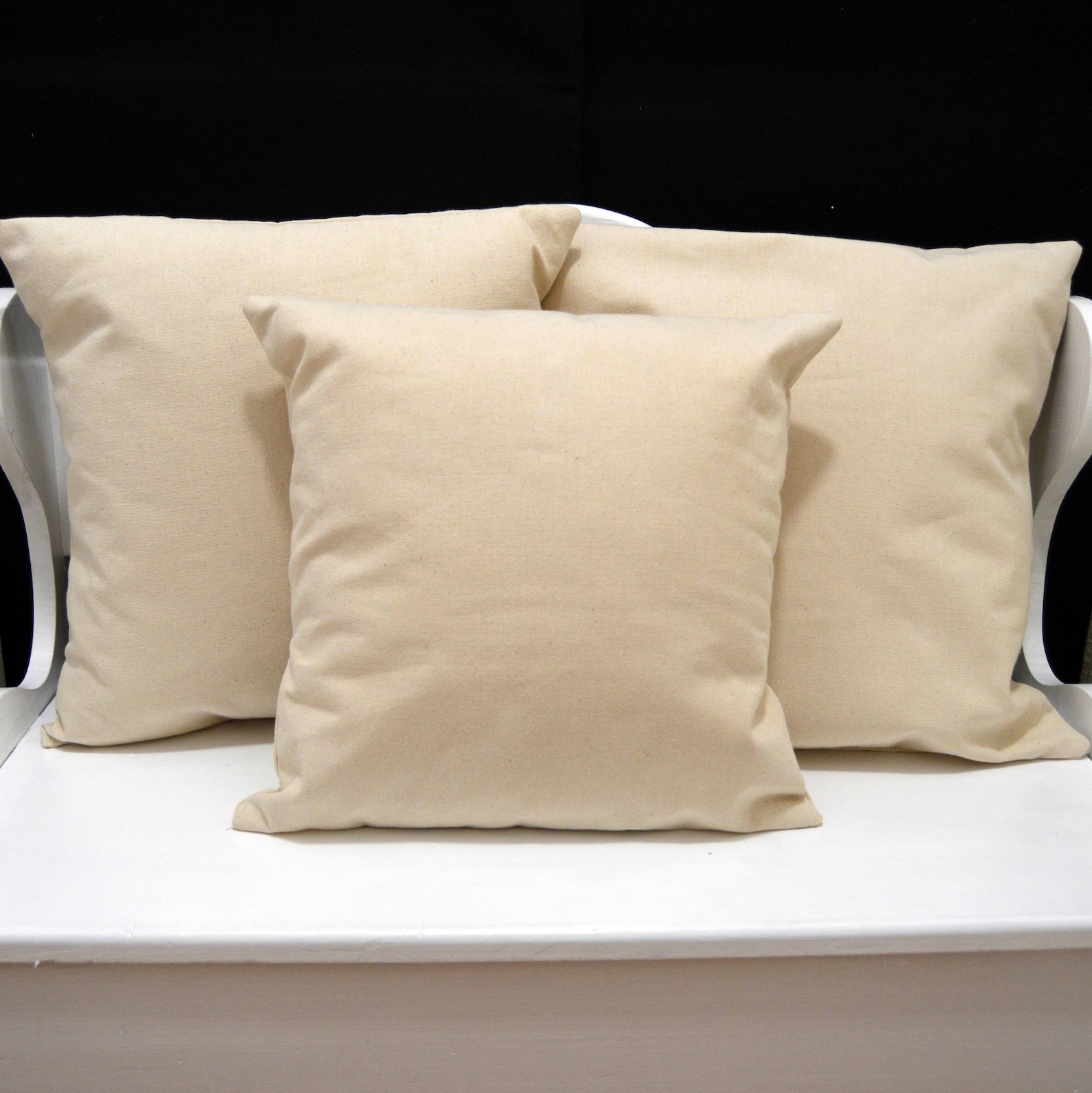 Blank Canvas Pillow Cover HTV Blank Pillow Cover Natural Etsy