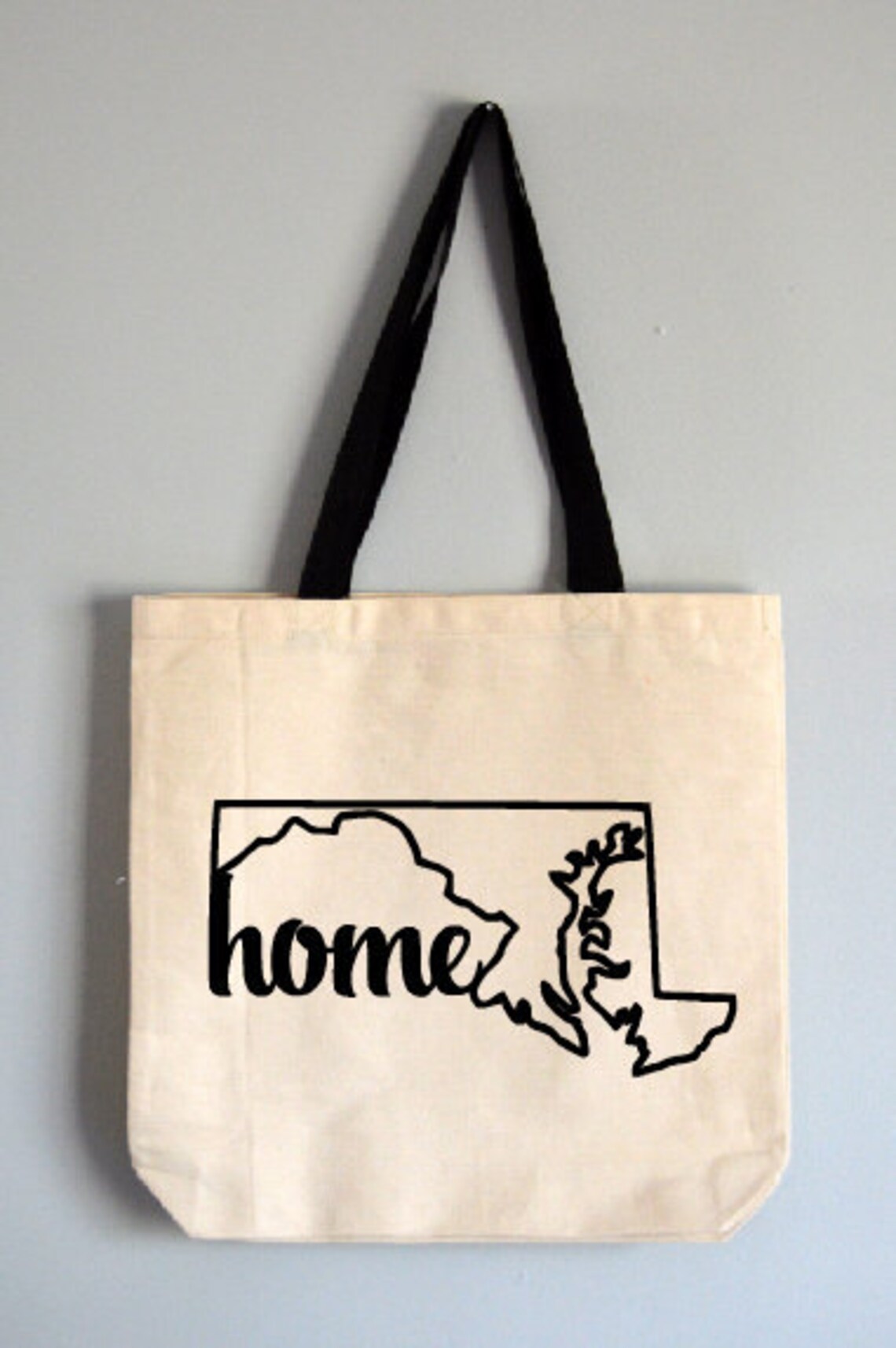 Maryland tote bag State Tote Bag Novelty Tote Bag Home tote Etsy