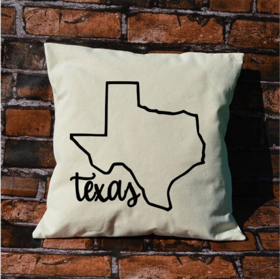 Texas Pillow Pillow Gift Texas Gift Decorative Pillows Etsy