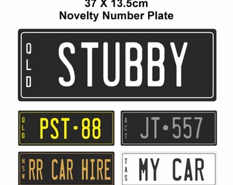 NOVELTY NUMBER PLATE Licence Personalised Full Size Car Novelty Product 37 X 13.5cm