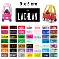 Personalized Cozy Coupe License Plate - Custom Ride On Car Plate (90x50mm) Suits Little Tykes product logo