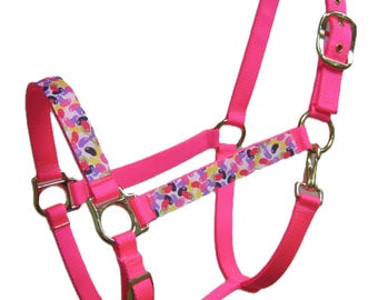 Jelly Bean Horse Halter, Easter Horse Halter, Candy Pony Halter, Holiday Horse Halter, Jelly Bean Leather Crown Halters